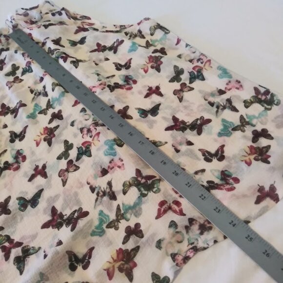 No Boundaries women's size L (11-13) multicolored butterfly print woven tank top - Picture 10 of 16